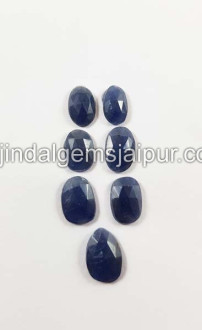 Blue Sapphire Rose Cut Slices